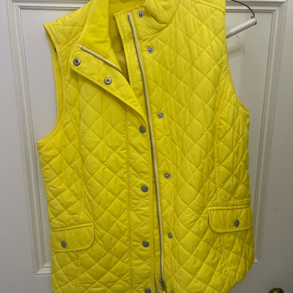 Vibrant Yellow Quilted Vest